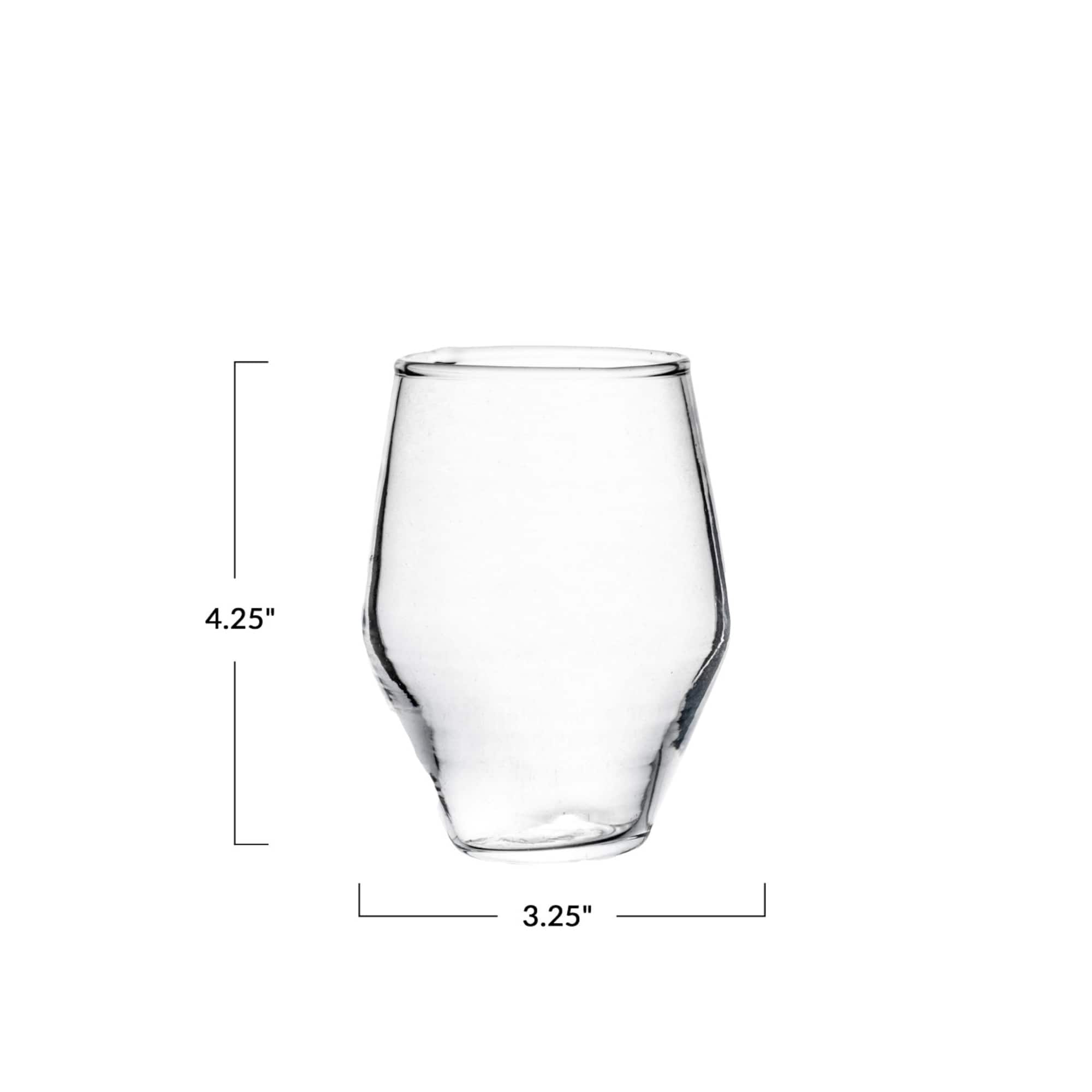 Hello Honey® 3.25" Clear Round Drinking Glasses, 6ct.